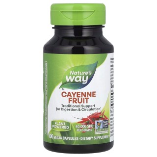 Натуральна добавка Nature's Way Cayenne Fruit, 100 вегакапсул