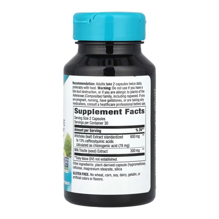 Артишок сприяє травленню - 60 вегетаріанських капсул