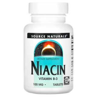Вітаміни та мінерали Source Naturals Niacin 100 mg, 100 таблеток