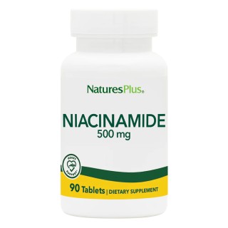 Вітаміни та мінерали Natures Plus Niacinamide 500 mg, 90 таблеток