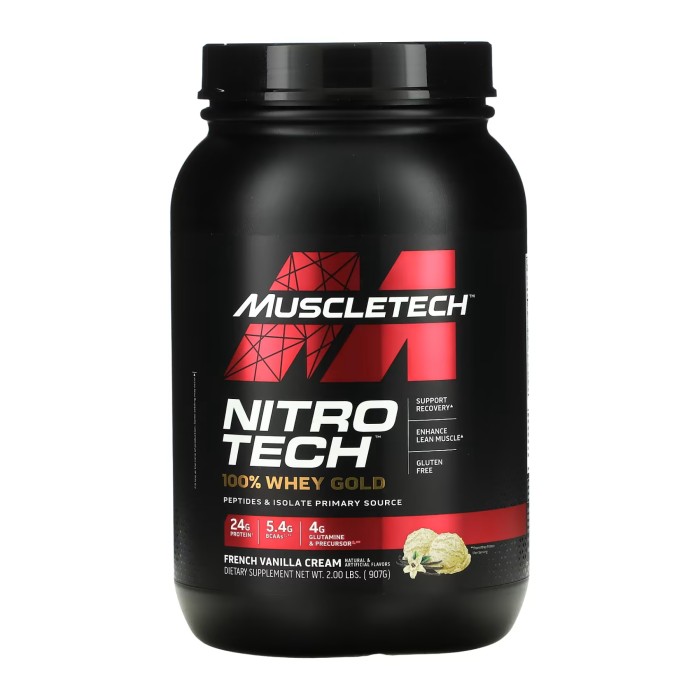 Nitro Tech 100% Whey Gold - 908 г французького ванільного крему