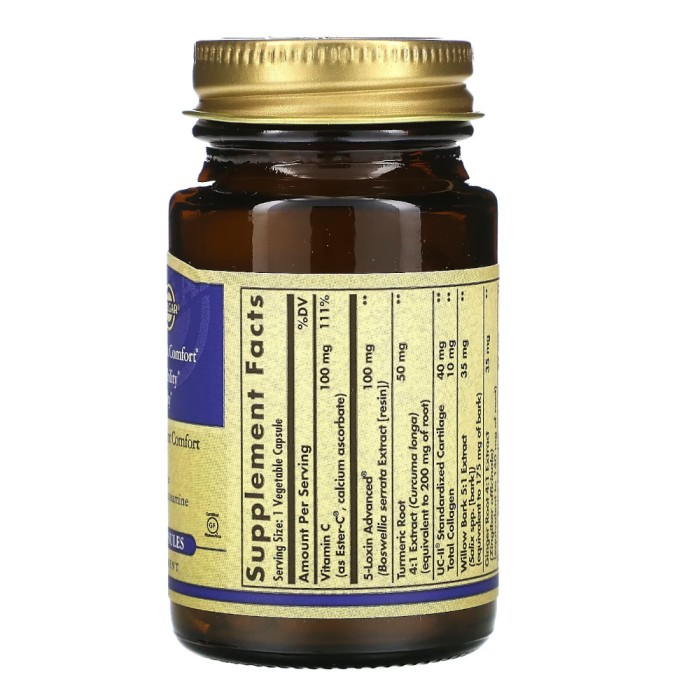 Препарат для суглобів і зв'язок Solgar No 7 Joint Support & Comfort, 90 вегакапсул