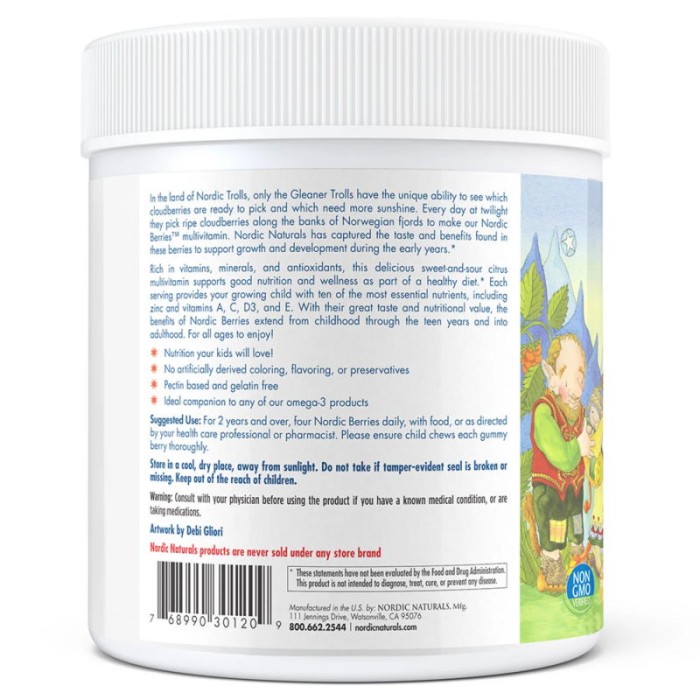 Вітаміни та мінерали Nordic Naturals Nordic Berries, 120 желеєк