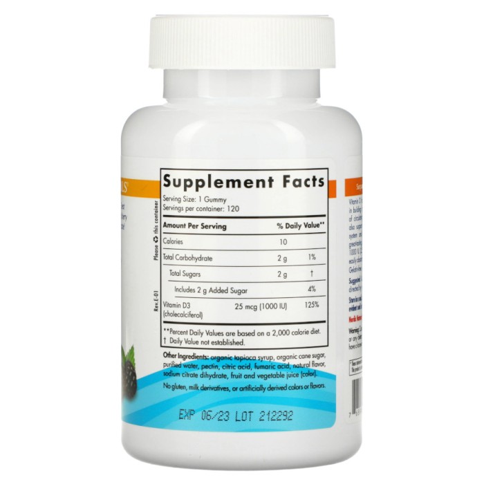 Витамины и минералы Nordic Naturals Vitamin D3 Gummies, 120 жевательных таблеток
