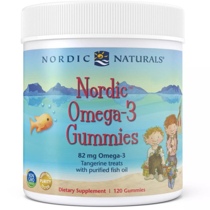 Жирные кислоты Nordic Naturals Nordic Omega-3 Gummies, 120 желеек – мандарин