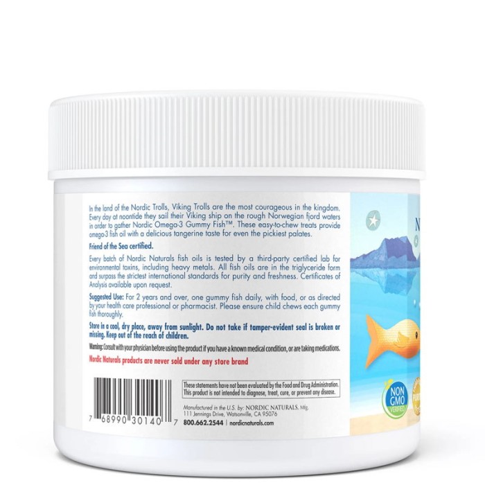 Жирні кислоти Nordic Naturals Nordic Omega-3 Gummies, 30 желеєк - мандарин