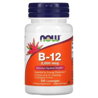 Вітаміни та мінерали NOW Vitamin B12 2000 mcg, 100 льодяників