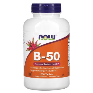 Витамины и минералы NOW Vitamin B-50, 250 таблеток