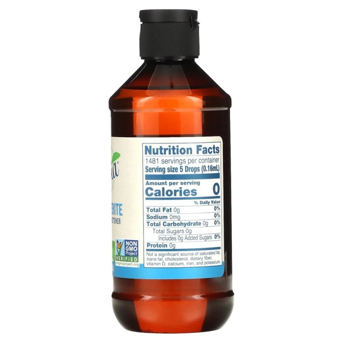 Заменитель питания NOW Better Stevia Liquid Sweetener Glycerite, 237 мл