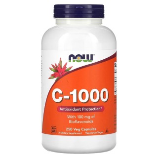 Вітаміни та мінерали NOW Vitamin C-1000 with Bioflavonoids, 250 вегакапсул