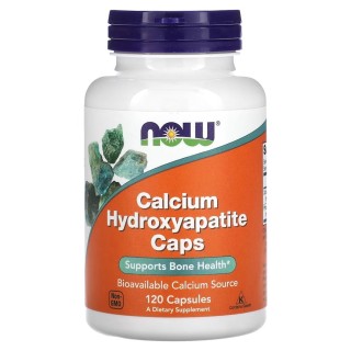 Вітаміни та мінерали NOW Calcium Hydroxyapatite Caps, 120 вегакапсул