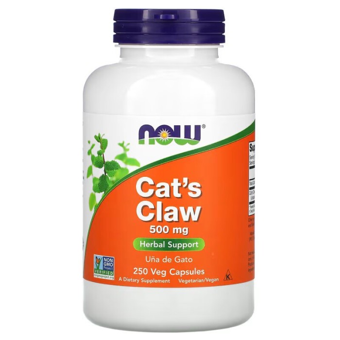Натуральна добавка NOW Cat's Claw 500 mg, 250 капсул
