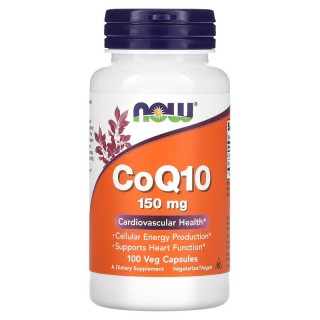 Натуральна добавка NOW CoQ-10 150 mg, 100 вегакапсул