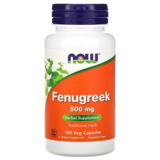 Естественная добавка NOW Fenugreek 500 mg, 100 капсул
