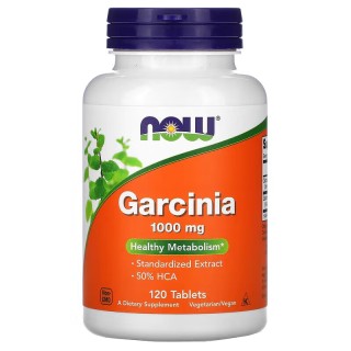 Натуральна добавка NOW Garcinia 1000 mg, 120 таблеток