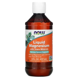 Вітаміни та мінерали NOW Magnesium Liquid, 237 мл