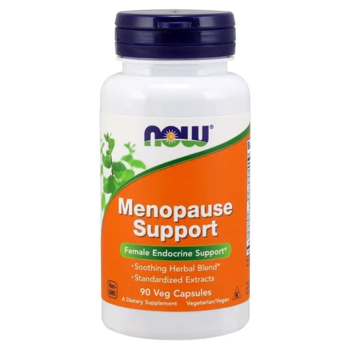 Натуральна добавка NOW Menopause Support, 90 вегакапсул
