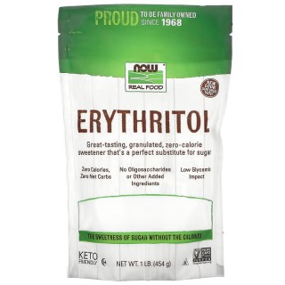 Заменитель питания NOW Erythritol, 454 грамм