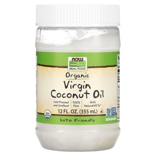 Заменитель питания NOW Organic Virgin Coconut Cooking Oil, 355 мл