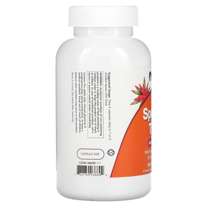 Вітаміни та мінерали NOW Special Two Multi, 240 вегакапсул