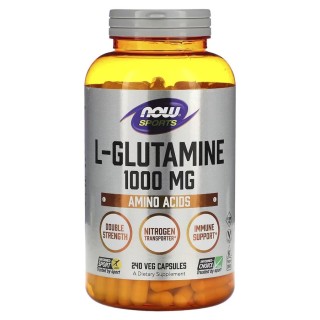 Амінокислота NOW L-Glutamine 1000 mg, 240 капсул