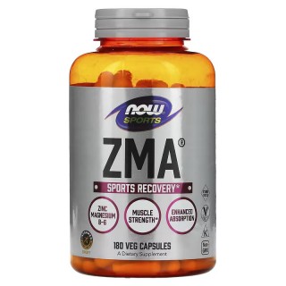 Стимулятор тестостерона NOW ZMA, 180 вегакапсул.