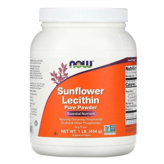 Натуральная добавка NOW Sunflower Lecithin, 454 грамм