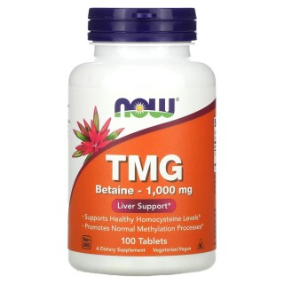 Натуральна добавка NOW TMG 1000 mg, 100 таблеток