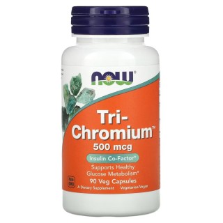Вітаміни та мінерали NOW Tri-Chromium 500 mcg, 90 вегакапсул