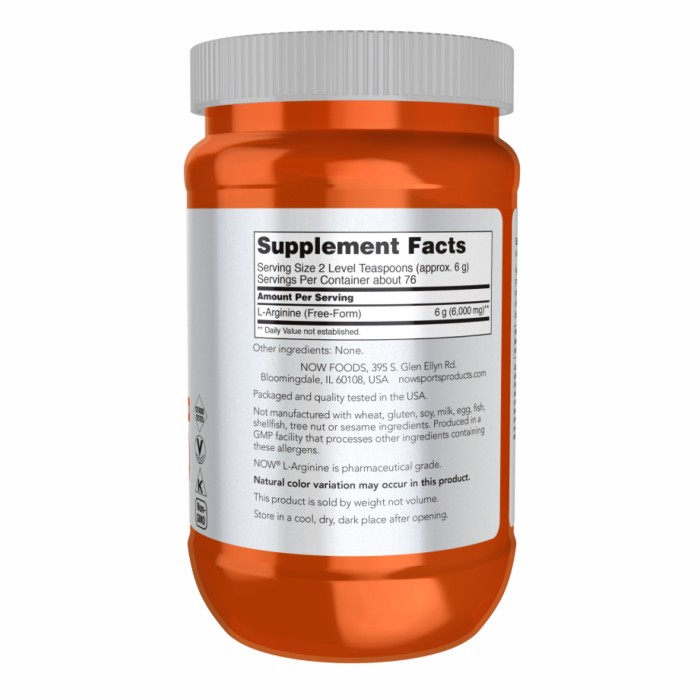 Чистий аргініновий порошок - 454 г