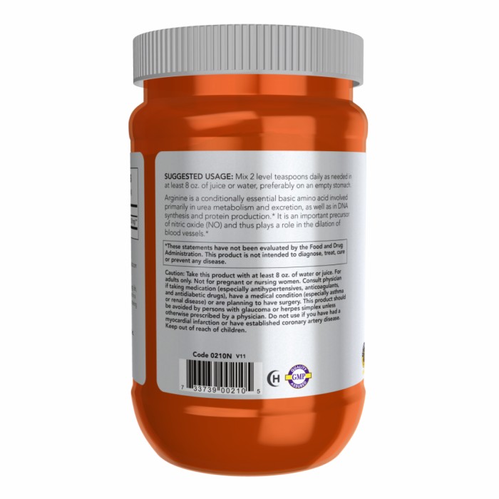 Чистий аргініновий порошок - 454 г
