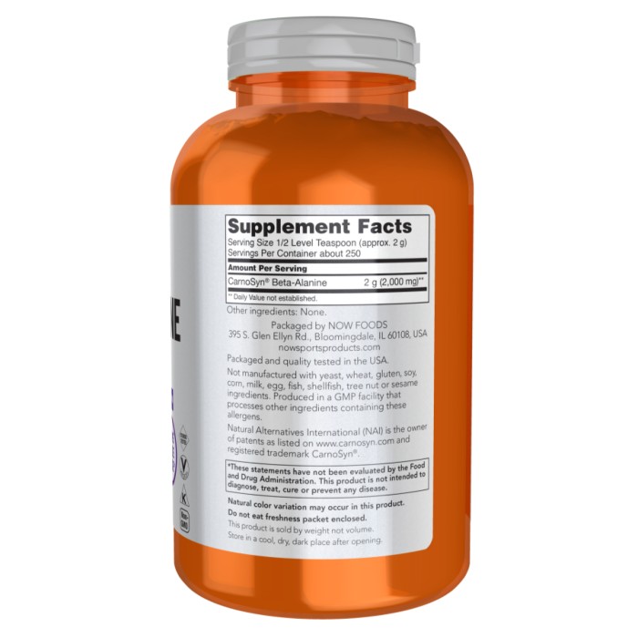 Порошок бета-аланина - 500 г