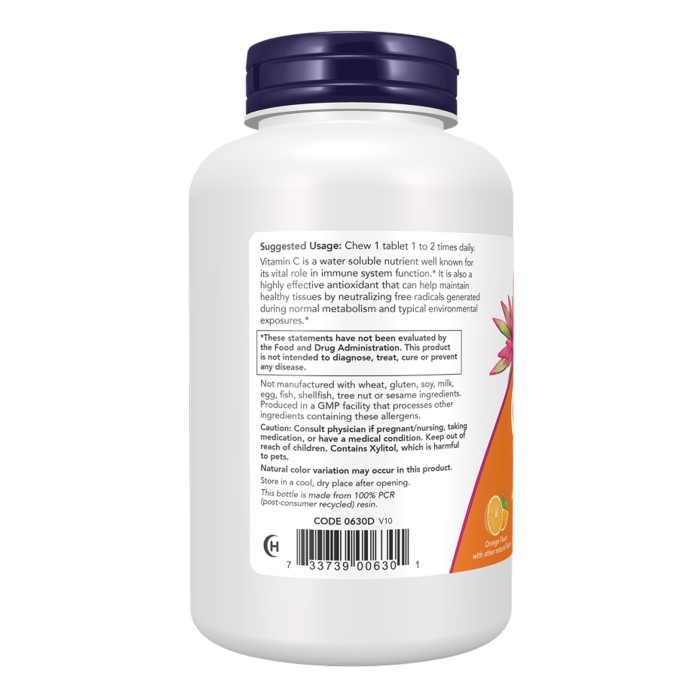 C-500 Жувальні апельсини - 100 таблеток