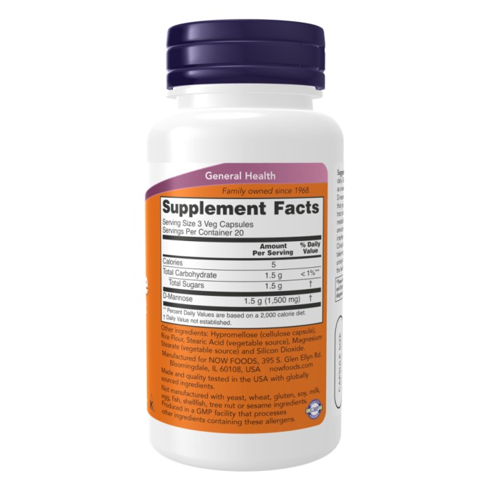 D-маноза 500 мг - 240 капсул