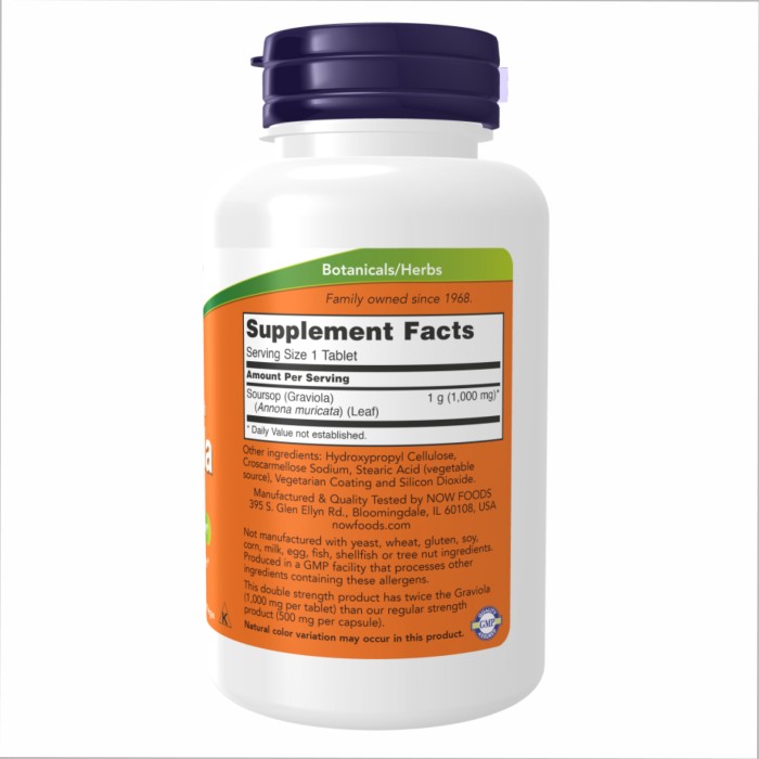 Гравіола 1000 мг - 90 таблеток