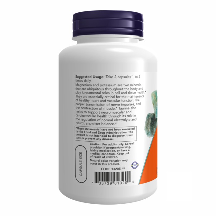 Аспартат магнію та калію - 120 капсул