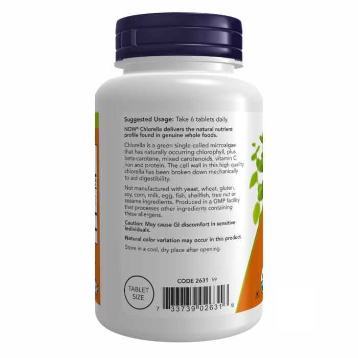 Органічна Хлорела 500 мг - 200 таблеток