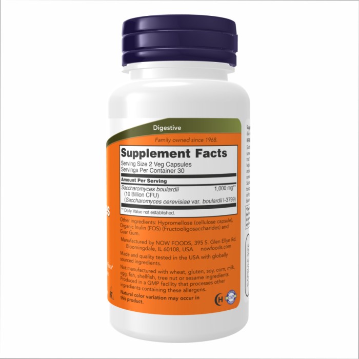 Saccharomyces Boulardii - 60 рослинних капсул