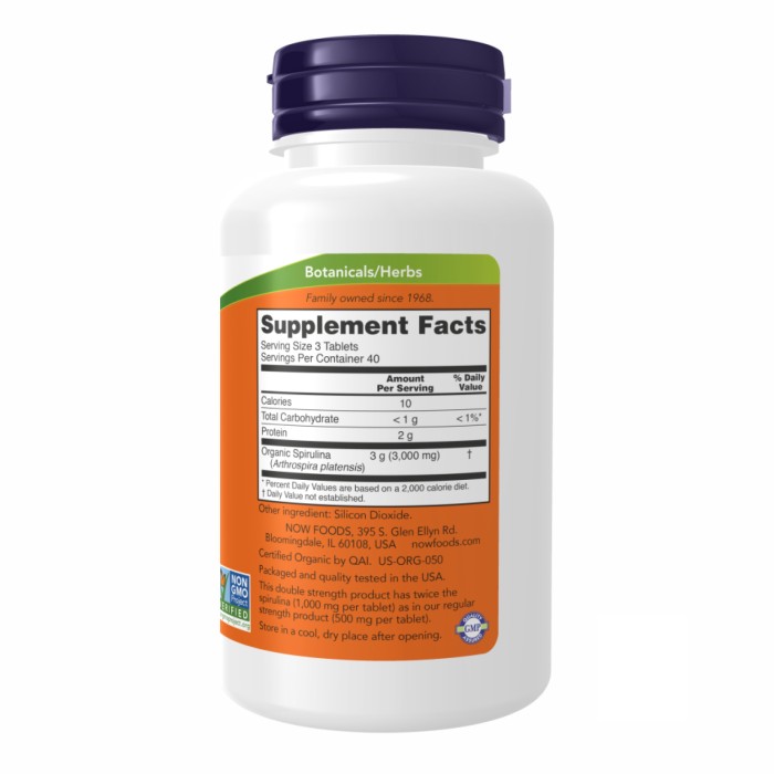 Спіруліна 1000 мг - 120 таблеток