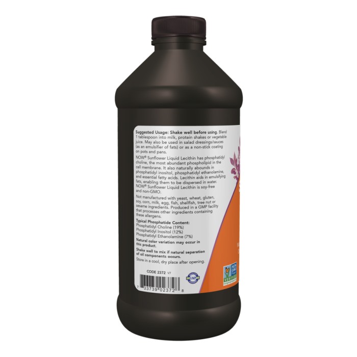Рідкий лецитин соняшникової кислоти - 450 мл
