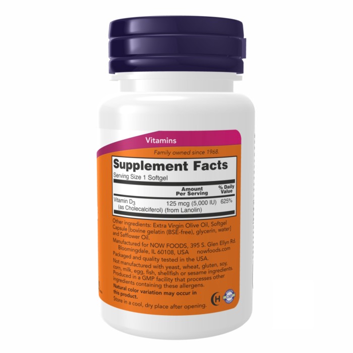 Вітамін D-3 5000 МО - 240 капсул