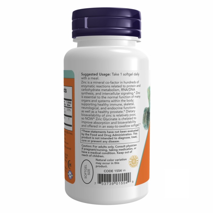 Гліцинат цинку 30 мг - 120 капсул