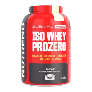 Протеїн Nutrend Iso Whey ProZero, 2.25 кг Ванільний пудинг