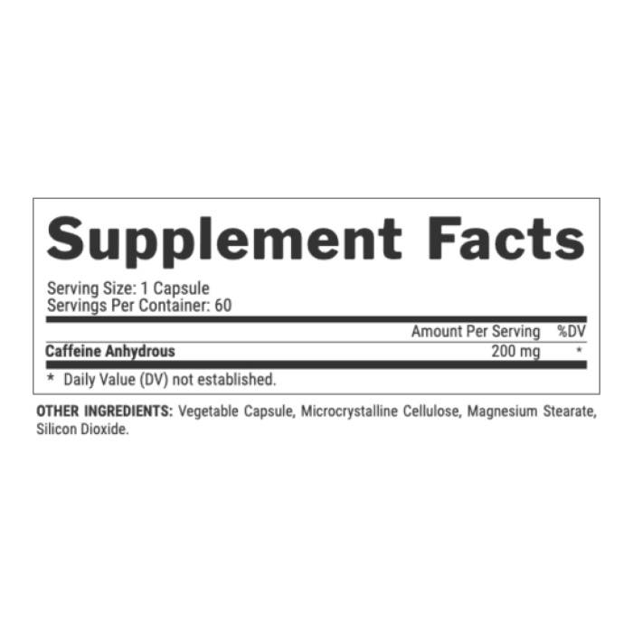 Кофеїн - 60 капсул
