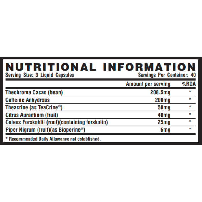 Lipo 6 Black Extreme Potency - 120 капсул