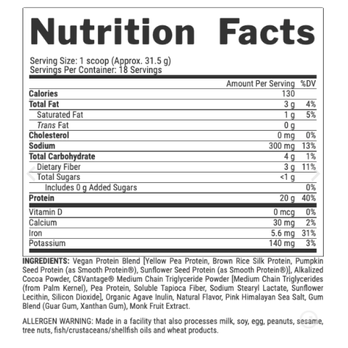 Рослинний протеїн - 536 г полуничного крему