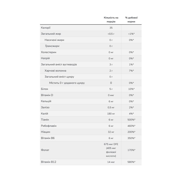 Харчові дріжджові пластівці - 10 фунтів