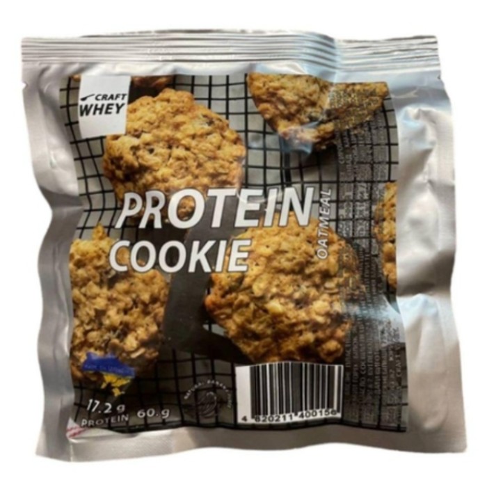 Батончик Craft Whey Protein Cookie, 60 грамм, Oatmeal