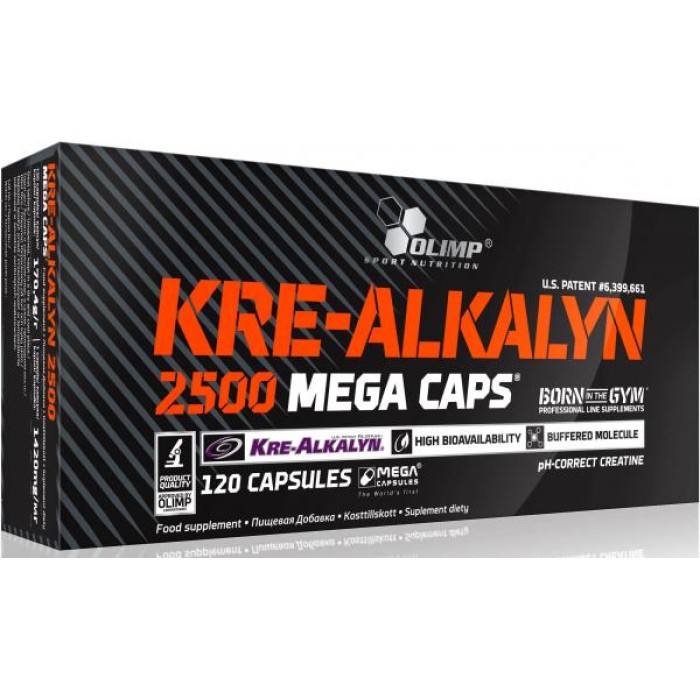 Креатин Olimp Kre-Alkalyn 2500 Mega Caps, 120 капсул