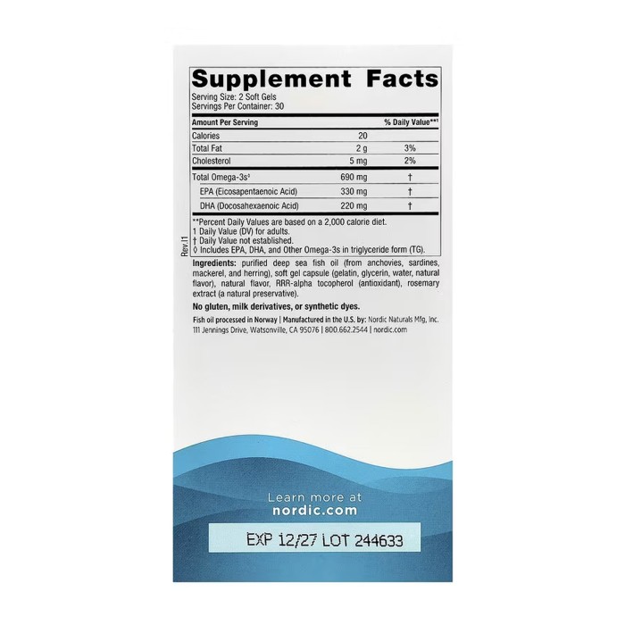 Омега-3 - 60 м'яких капсул